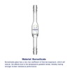 Labasics Glass Check Valve, Borosilicate Glass Check Valve with Dual