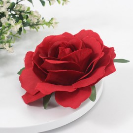 Merdia Broches Rosa Flor Pinzas Para El Cabello Para Mujer | Broches Y Alfileres Para Mujer | Accesorios Para El Cabello Para Mujer | Pinzas Para El Cabello San Valentín, Accesorios Para El Cabello Bo