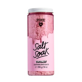 VICTORIA SECRET - SALT SOAK COCONUT SOOTHING BATH SALT - SOLD OUT NEW VERSION - - 14.4 FL OZ - PINK BODY