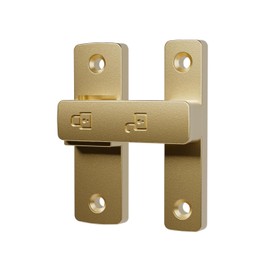 ETEKJOY Heavy-Duty Flip Latch Lock 90/180 Degree Sliding/Swinging Door Lock Latch Bolt for Gate Barn Garage Garden Fence Shed Window Cabinet (Gold, 180 Degree)