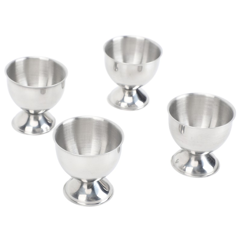 4PCS Egg Cup Set 40ml Stainless Steel High Temperature Resistant
