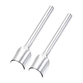 sourcing map Leather End Punch Half Round Corner Punch Tool for Belt Wallet 20 mm Pack of 2