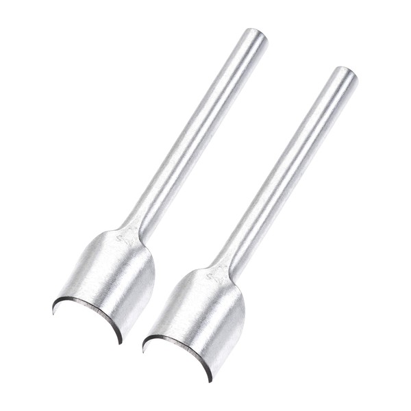 sourcing map Leather End Punch Half Round Corner Punch Tool