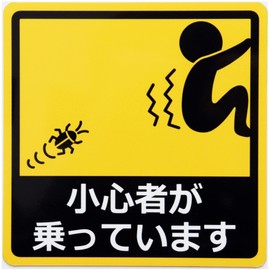 Mind People Ride Car Sticker Car Magnet Sheet Funny Sticker UV Laminated (Weather Resistant and Water Resistant) 5.5 x 5.5 inches (14 x 14 cm)