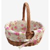 Red Hamper C018R Wicker Double Steamed Oval Shopping Basket With