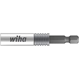 'Wiha CentroFix Superslim Holder Magnetic 1/4 "with 1/4" Hex Drive E 63 and 1/4 hexagonal shank Bits in Plastic Box