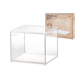 Rolife Dust Cover for Miniature House Building Sets, Stackable Acrylic Display Case with Door Dustproof Prevention (10.6x8.6x8.5inch)