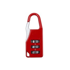 Lansonee 1 Pcs Suitcase Locks with 3 Digit Combination Padlock Codes,Small Padlocks Luggage Locks Padlocks with Outdoor Travel Luggage Suitcase Baggage School Gym Lockers Laptop Bag-Red