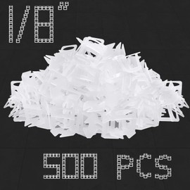 Eunice Tile Spacers 1/8, 500 Pcs DIY Tile Leveling System Clips for Professional Leveler Ceramic Tile and Stone Installation