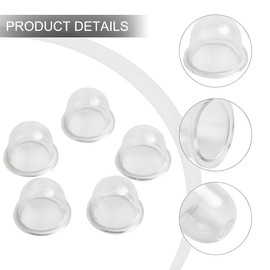 JNNJ Pack of 20 Carburettor Ignition Caps, Petrol Primer Bulb Pump, Transparent Primer Piston Replaces, for Blower Mowers, Trimmers, Chainsaws, Trimmers, Hedge Trimmers
