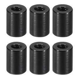 PATIKIL M3 Aluminium Spacer, 6 Pieces Metal Spacer Aluminium 3 mm ID x 6 mm OD x 8 mm L Thread Spacer Screw Spacer Round for RC Car Drones Motherboard, Black