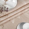 Japondi Beige Oval Fabric Tablecloth Cotton Polyester Fabric Washable Easy