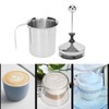 Manual Milk Frother 304 Stainless Steel Double Layer Brushed Process