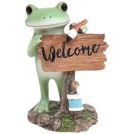 DAIKAI Figurine - 7.2 x 5 x 10.2 cm Copo Welcome Board and Frog 72265