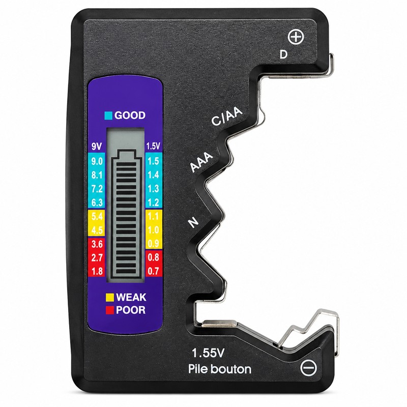 Digital Battery Tester for Home Use – LCD Display Battery