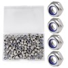 TA-VIGOR 100Pcs M6 x 1mm Nylon Hex Lock Nuts, 304