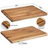 Acacia Wood Cutting Board 24x18 inch, Butcher Block Cutting Board