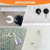 M METERXITY 1-Pack Wall Split Flange, ABS Round Self-Adhesive Escutcheon