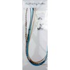 Real Feather Hair Extensions 5 Pack + Rings/Loop (Aqua Auburn)