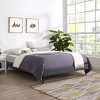 Modway Loryn Upholstered Queen Platform Bed Frame with Wood Slat