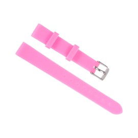 uxcell Soft Rubber Watch Band 14mm Width, Replacement Silicone Watch Strap, Pink