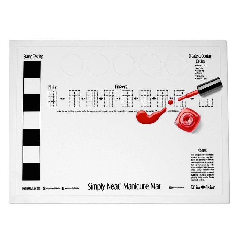 Bliss Kiss Simply Neat Manicure Mat - Silicone Manicure Mat