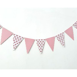 Pink Bow Banner,Gingham,Coquette Theme Birthday Party Decorations,She's Tying The Knot Triangle Bunting Flags for Girls Bachelorette Bridal Shower Party Supplies (Pink Bow Banner)