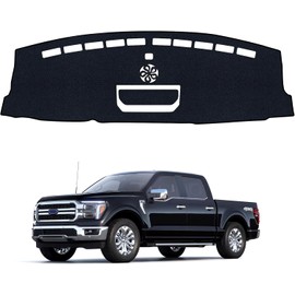 Cubierta de Tablero Compatible con Ford F150 2021-2025 2026, Tapete Cubierta de Tablero Almohadilla Antideslizante Alfombra Protector Parasol, Accesorios de Cubierta de Tablero Ajuste