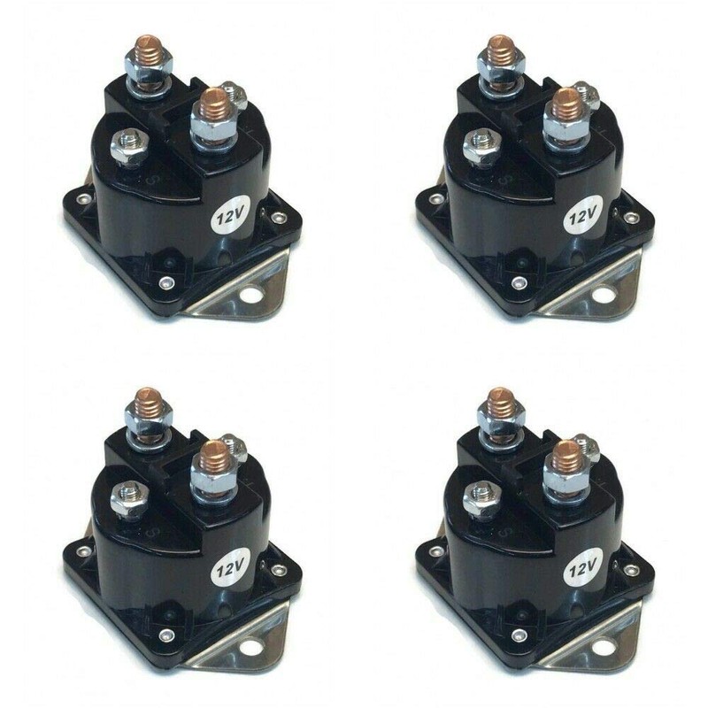 (4 Pack) HD Winch Solenoid Relay for SAZ-4201EY, SAZ-201EY, SAZ-4201GL,