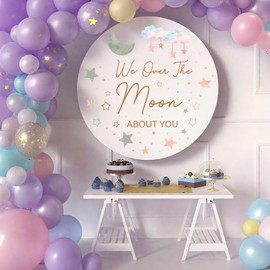 We Over The Moon About You Wall Decal Over The Moon Baby Shower Decoration Moon Birthday Gender Reveal Wall Decoration