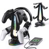 Luckit Gaming Headphones Stand, RGB Headset Stand with 12 Light