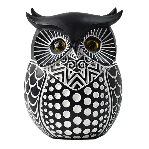 TOMMYFIELD Owl Figurine, Good Luck Feng Shui, Good Luck Charm,