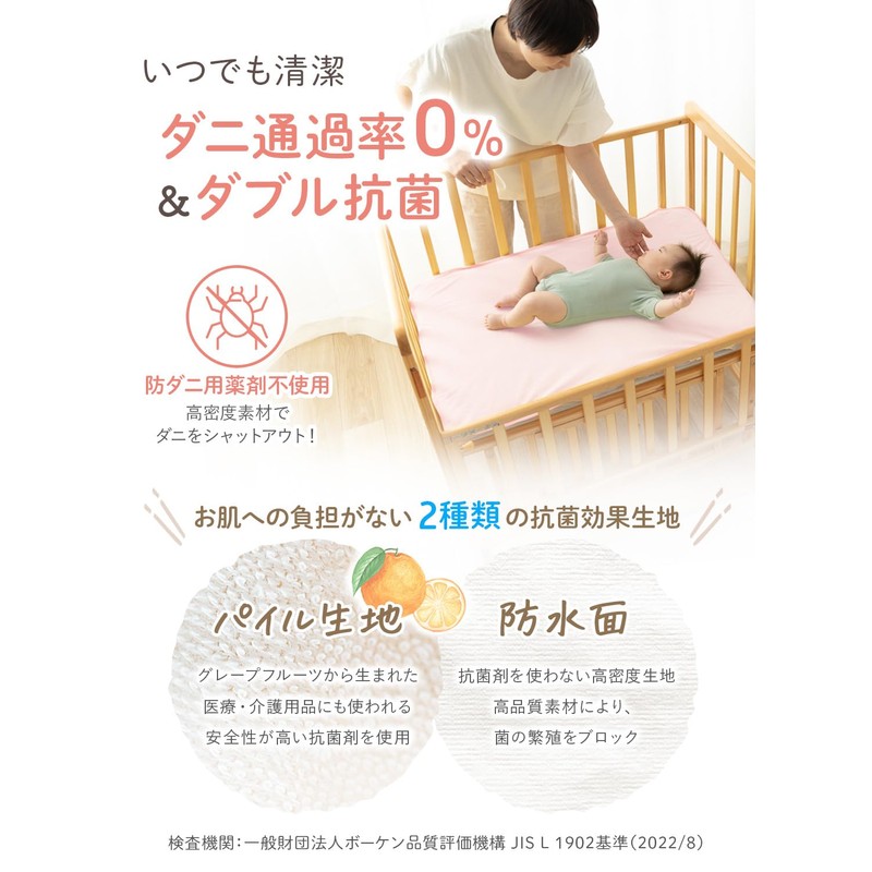 Keratta Baby Waterproof Bedwetting Sheets [Absorbent, Quick Drying, Naturally Derived