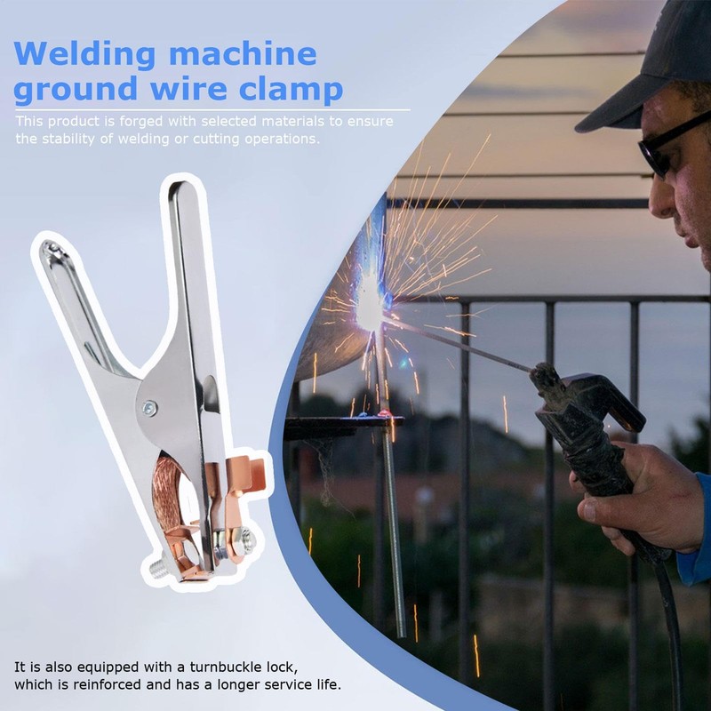 Welder Ground Clamp,Ground Clamp Copper 300A/500A A-Shape Earth Clamp |