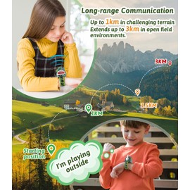 AZYFEI Dinosaur Walkie Talkies for Kids - 2 Way Radios Toys for Boys & Girls Ages 3-12 - Long Range, 3 Channels - Outdoor Adventure, Camping, Hiking Gifts Birthday Gifts Christmas Stocking Stuffers