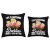 Black Dahlia Seeds Dahlia Plants Live Gardener Dahlias Throw Pillow