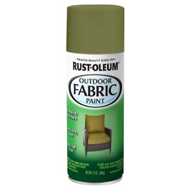 Rust-Oleum 358833 Outdoor Fabric Spray Paint, 12 oz, Olive Green