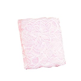 EXCEART 1 Roll of 3 inch Wide Floral Pattern Lace Fabric Sewing Lace Ribbon Lace Trim Elastic Stretchy Lace DIY Clothing Material for Crafting Sewing 5.5 Yard Pink