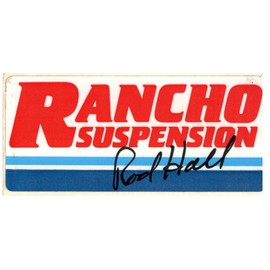 Rancho Suspension Rod Hall Pro Touring SCCA Automotive Sticker Decal Hot Rat Rod Drag Racing