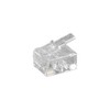 White Label Rj11 Modular Plug 6P4C For Round Cable