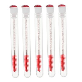 minkissy Mascara Wands Eyelash Brushes 10pcs Beauty Eyelash Applicator Tube for Ladies Girls Comfortable to Hold Handle Clean Soap Water