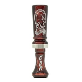 Elite Duck Calls Acrylic Cache CDR Double Reed Duck Call - Great for Hunting Mallard, Wood Ducks, Pintails, Teal and Gadwall (Black Cherry Pearl)