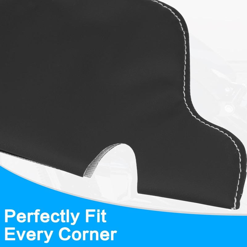 RIDLOG Sun Visor Cover for Ford Mustang 1994-2004, Vinyl Leather