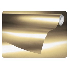 JNK NETWORKS Satin Matte Chrome Metallic Car Vinyl Wrap Sticker Sheet Film Air Release (Champagne Gold, 19.6" x 55")
