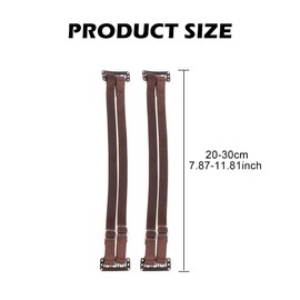 EMVANV 2 PCs Facelift Bands with Clips,Reusable Hairpin Facial Lifting Bands Invisible Facelift Patch Straps with Adjustable Elastic Band(brown)