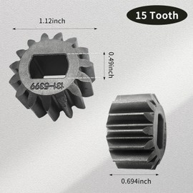 deawater 2 Pack 131-5399 Sprocket (15T) for Toro Lawn Boy 110-9417 30" Lawnmower - For Lawn Boy Insight Lawnmower 2007-2012, For Toro Super Baggers 2009-2011