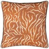 Wylder Tropics Jurong Tiger Chenille Animal Print Cushion Cover, Rust