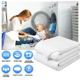 Soft Queen Size Blanket All Season Winter Warm Microplush Lightweight Thermal Fleece Blankets for Couch Bed Sofa,90x90 Inches,White