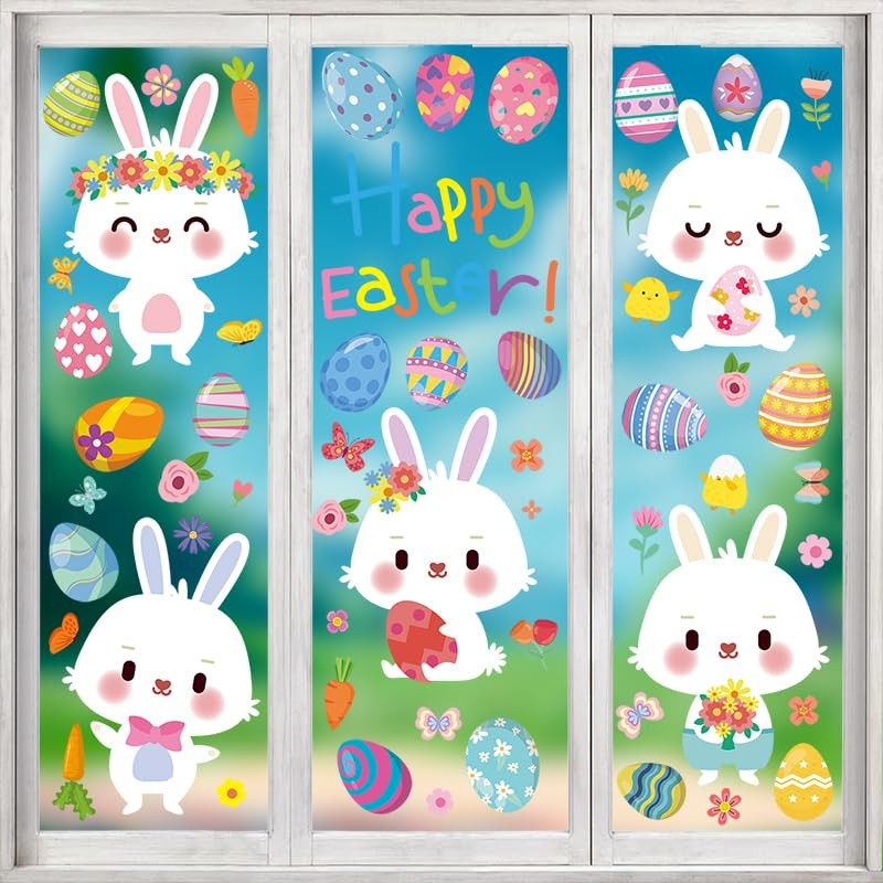 Easter Window Clings for Glass Windows Spring Window Clings Easter