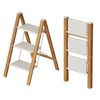 Mayi Plus 3 Step Lightweight Aluminum Folding Ladder, Portable Step